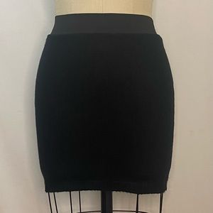 Mudd Black Knit Pencil Skirt Size XS